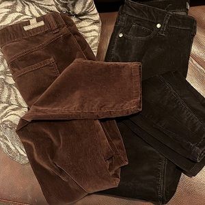 Boot cut corduroy jeans, hardly worn in excellent condition.